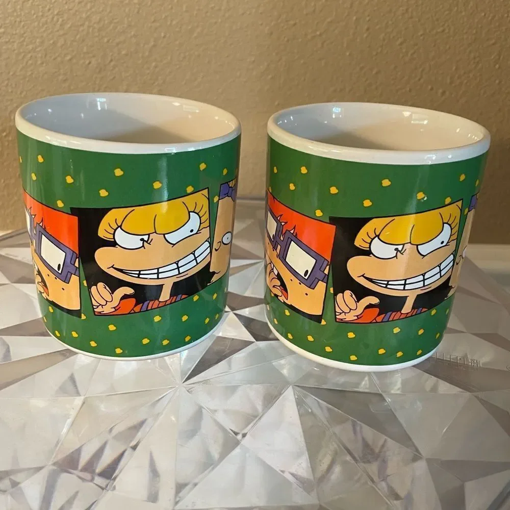 Nickelodeon 1997 Rug Rats Coffee Cups set of 2!
